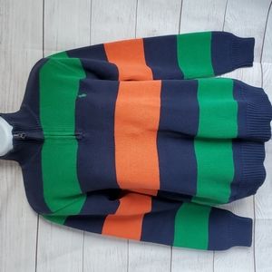 Polo by Ralph Lauren Vintage Y2K Color Block Knit Sweater Size XL